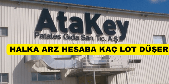 Atakey Gıda halka arz onayı aldı hesabıma kaç lot düşer?