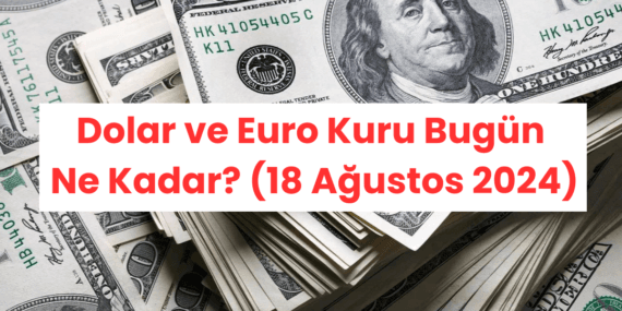Dolar ve Euro Kuru Bugün Ne Kadar? (18 Ağustos 2024)